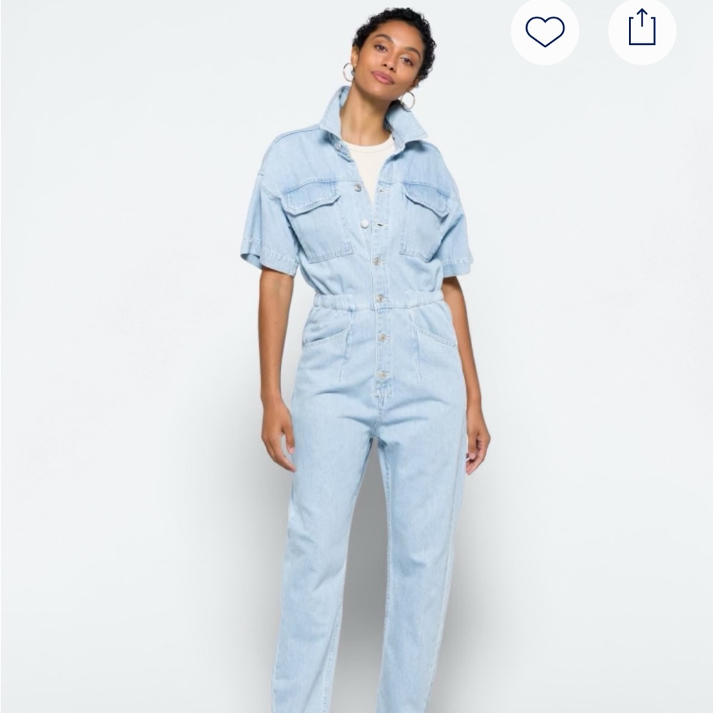 FP Movement by Free People Light Blue Jumpsuit